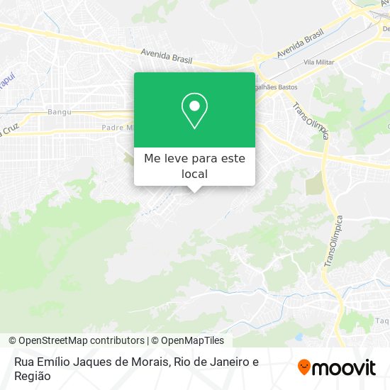 Rua Emílio Jaques de Morais mapa