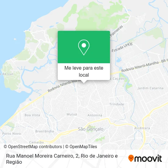 Rua Manoel Moreira Carneiro, 2 mapa