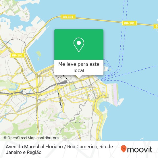 Avenida Marechal Floriano / Rua Camerino mapa