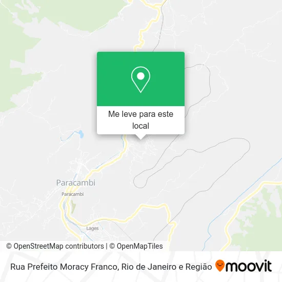 Rua Prefeito Moracy Franco mapa