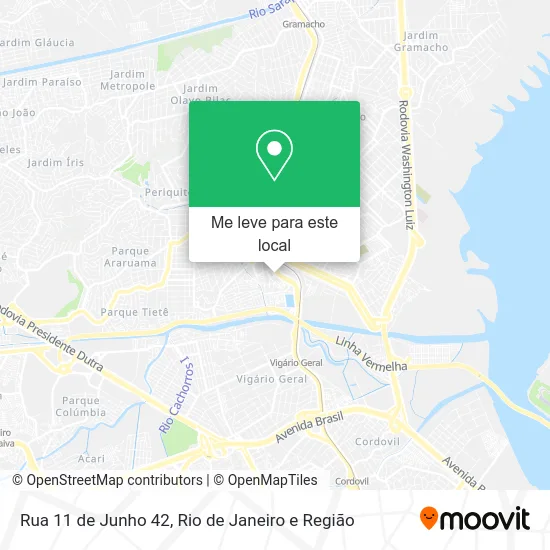Rua 11 de Junho 42 mapa