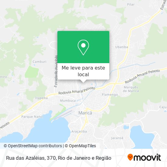 Rua das Azaléias, 370 mapa