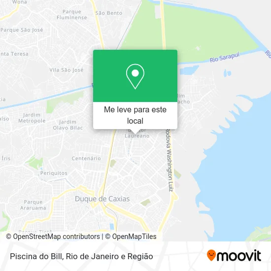 Piscina do Bill mapa