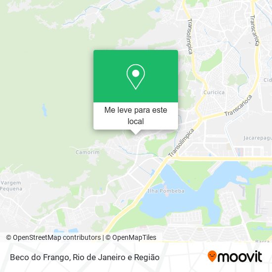 Beco do Frango mapa