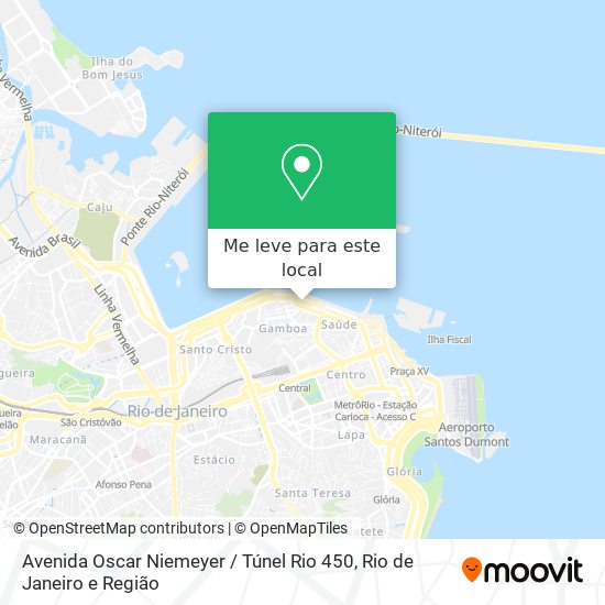Avenida Oscar Niemeyer / Túnel Rio 450 mapa