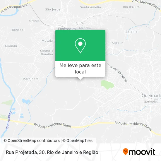 Rua Projetada, 30 mapa