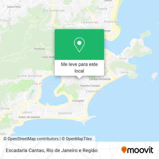 Escadaria Cantao mapa