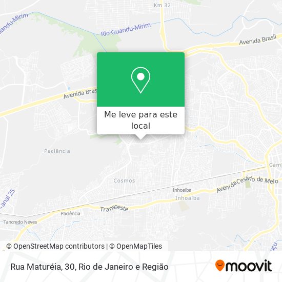 Rua Maturéia, 30 mapa