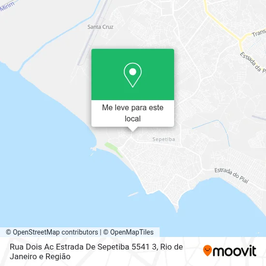Rua Dois Ac Estrada De Sepetiba 5541 3 mapa
