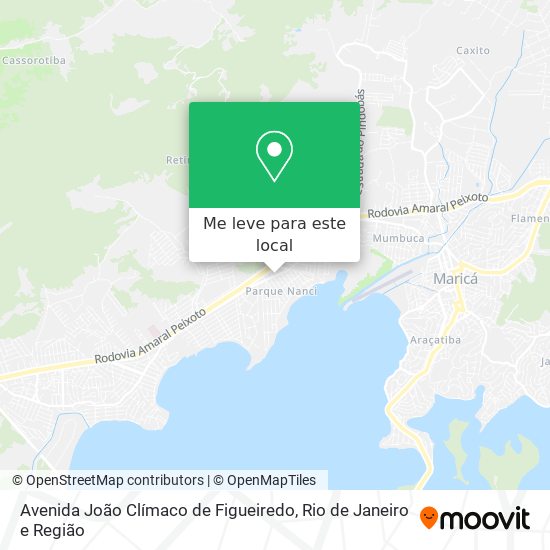 Avenida João Clímaco de Figueiredo mapa