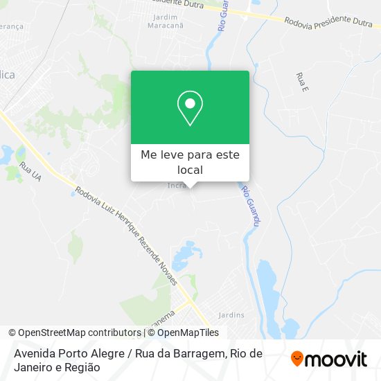Avenida Porto Alegre / Rua da Barragem mapa