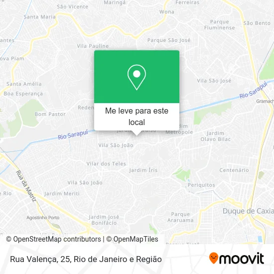 Rua Valença, 25 mapa