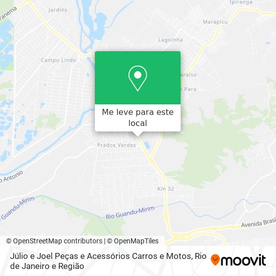 Júlio e Joel Peças e Acessórios Carros e Motos mapa