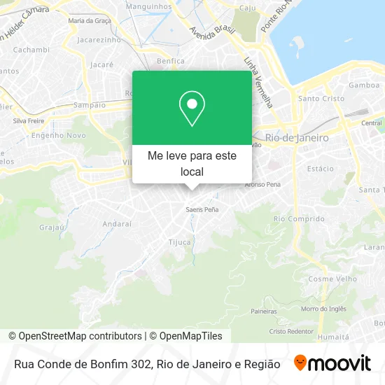 Rua Conde de Bonfim 302 mapa