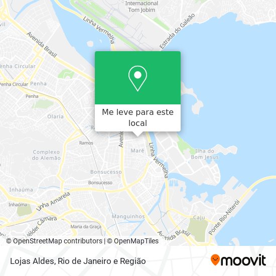 Lojas Aldes mapa