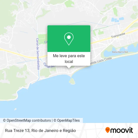 Rua Treze 13 mapa
