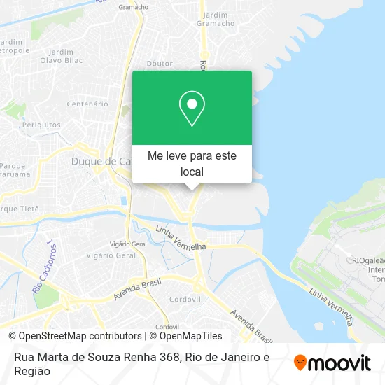 Rua Marta de Souza Renha 368 mapa