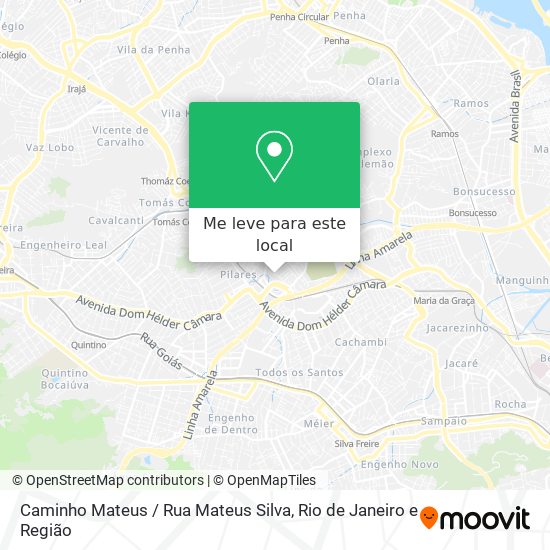 Caminho Mateus / Rua Mateus Silva mapa