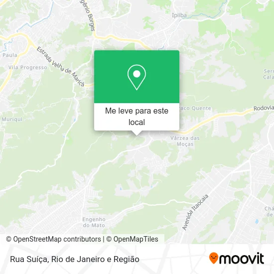 Rua Suíça mapa