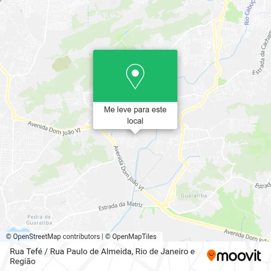 Rua Tefé / Rua Paulo de Almeida mapa