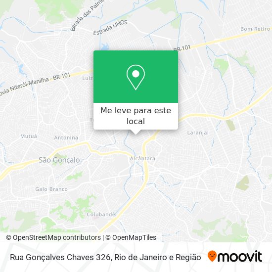 Rua Gonçalves Chaves 326 mapa