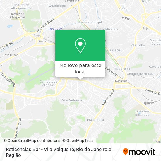 Reticências Bar - Vila Valqueire mapa