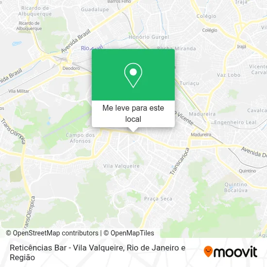 Reticências Bar - Vila Valqueire mapa