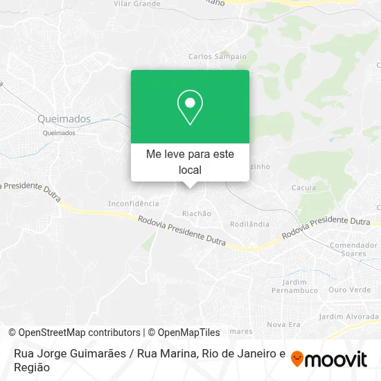 Rua Jorge Guimarães / Rua Marina mapa