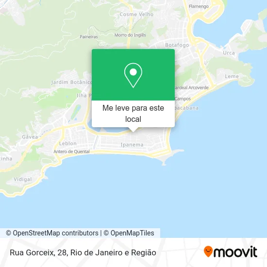 Rua Gorceix, 28 mapa