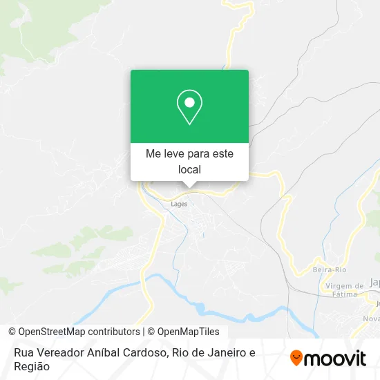 Rua Vereador Aníbal Cardoso mapa