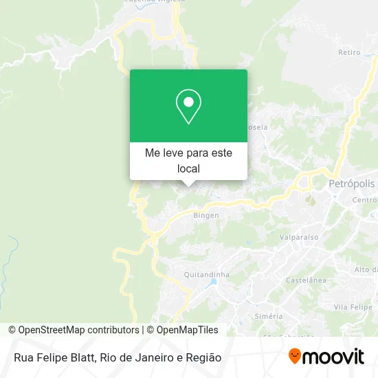 Rua Felipe Blatt mapa