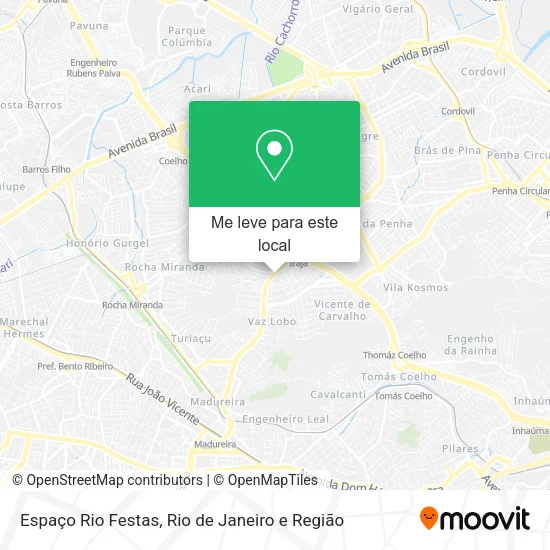 Espaço Rio Festas mapa
