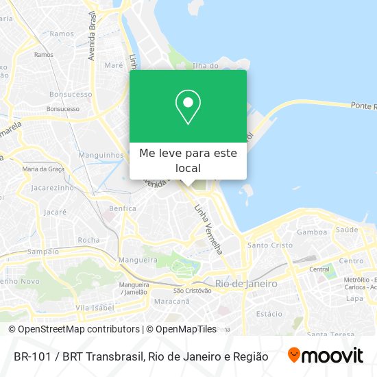 BR-101 / BRT Transbrasil mapa