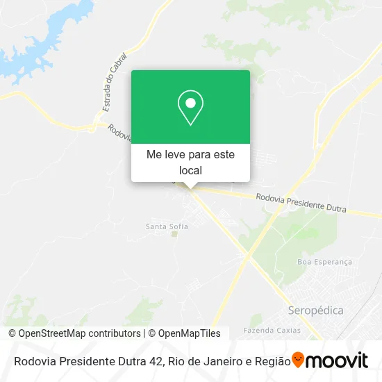 Rodovia Presidente Dutra 42 mapa
