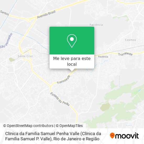 Como chegar at Cl nica da Fam lia Samuel Penha Valle em Santa
