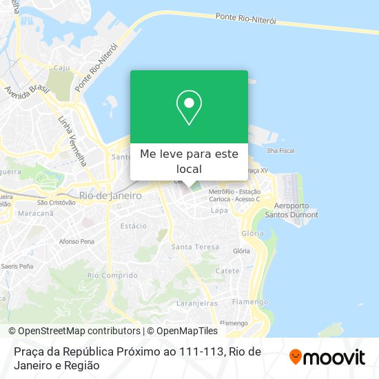 Praça da República Próximo ao 111-113 mapa