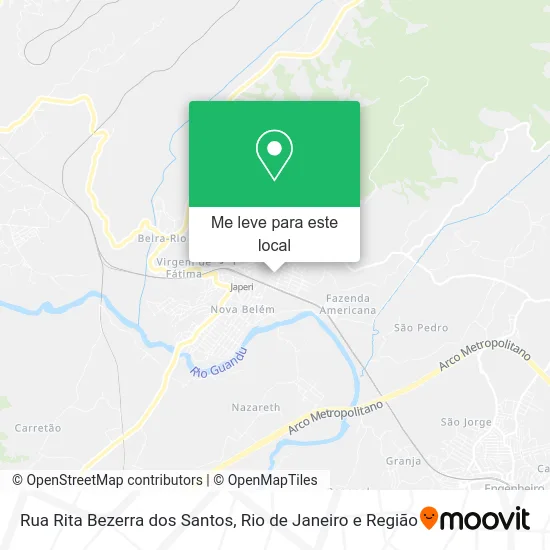 Rua Rita Bezerra dos Santos mapa