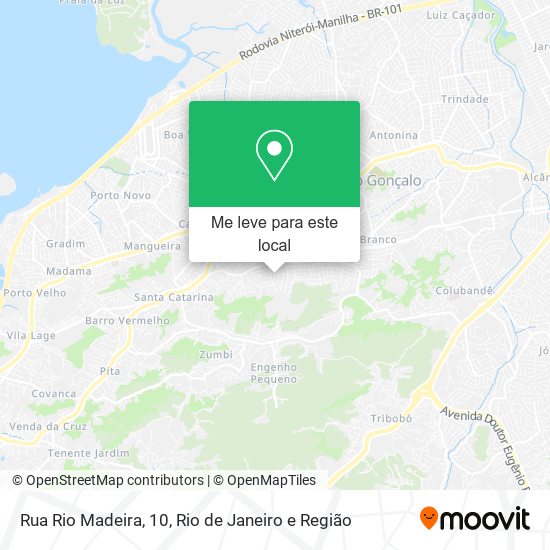 Rua Rio Madeira, 10 mapa