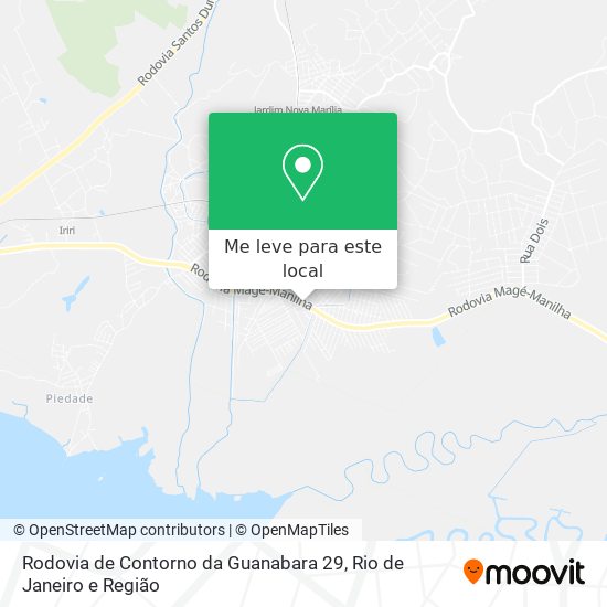 Rodovia de Contorno da Guanabara 29 mapa