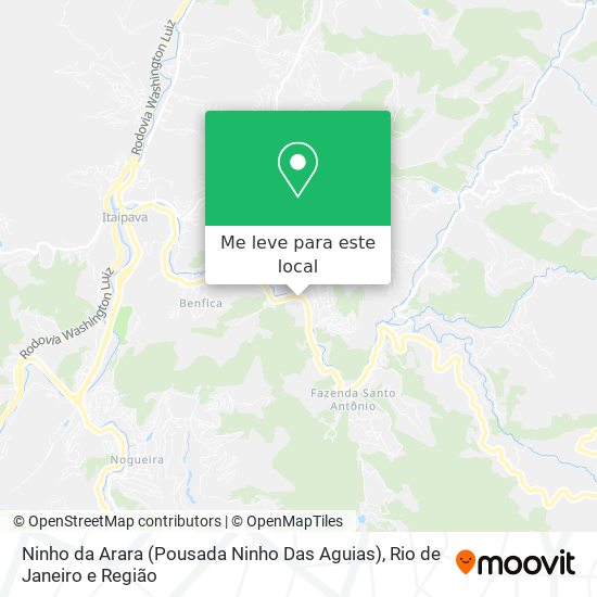 Ninho da Arara (Pousada Ninho Das Aguias) mapa