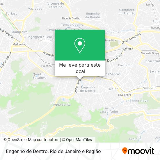 Engenho de Dentro mapa