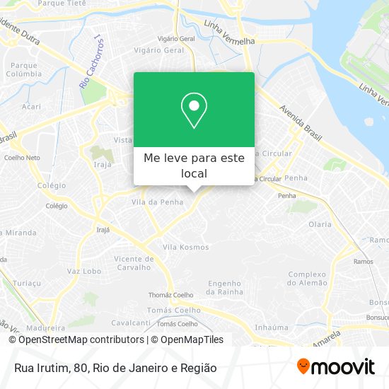 Rua Irutim, 80 mapa