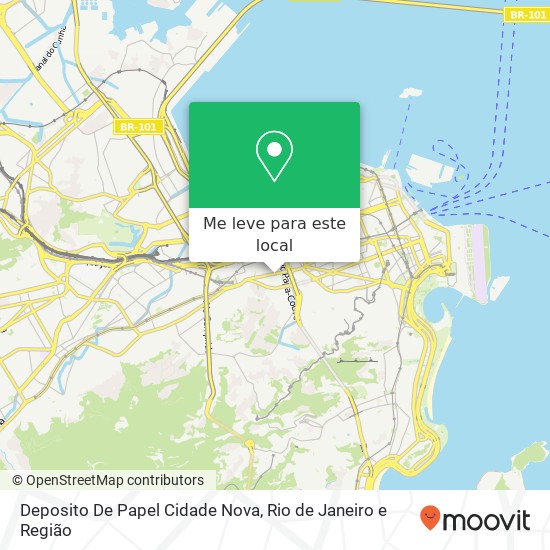 Deposito De Papel Cidade Nova mapa