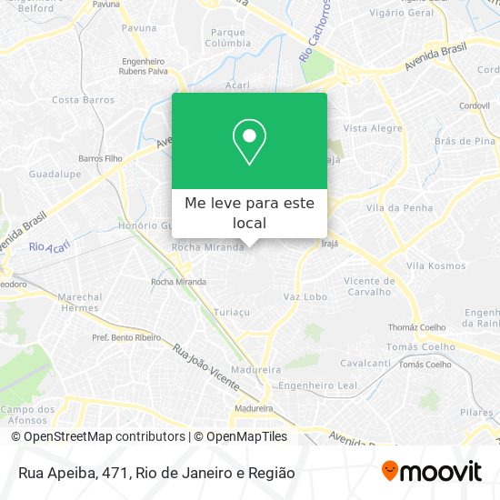 Rua Apeiba, 471 mapa