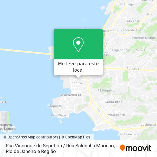 Rua Visconde de Sepetiba / Rua Saldanha Marinho mapa