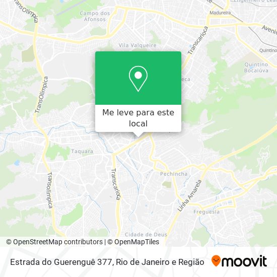 Estrada do Guerenguê 377 mapa