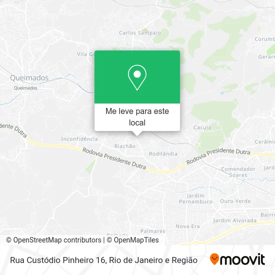Rua Custódio Pinheiro 16 mapa