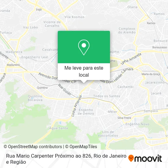 Rua Mario Carpenter Próximo ao 826 mapa