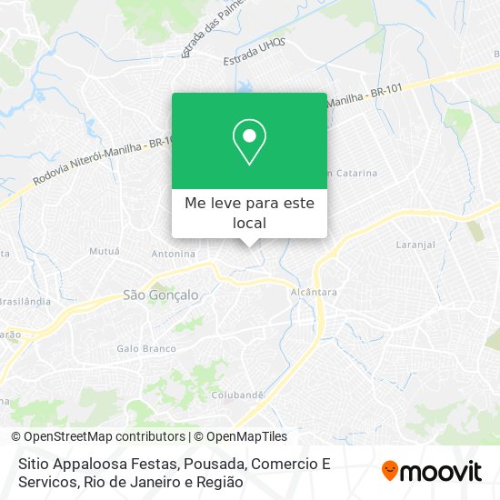 Sitio Appaloosa Festas, Pousada, Comercio E Servicos mapa
