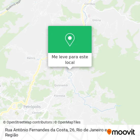 Rua Antônio Fernandes da Costa, 26 mapa